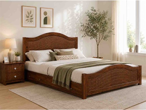 تخت خواب دونفره شقایق TD3030